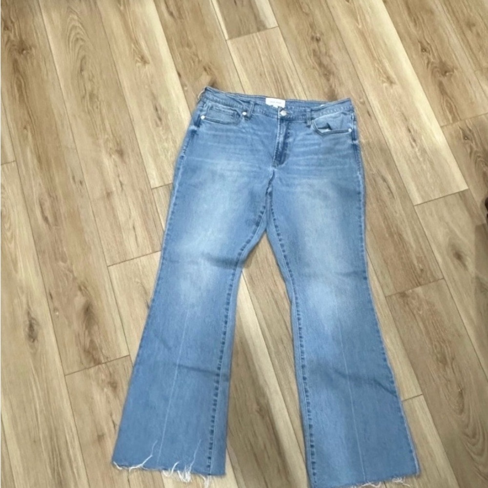 DEAR JOHN Light Wash Frayed Hem Jeans